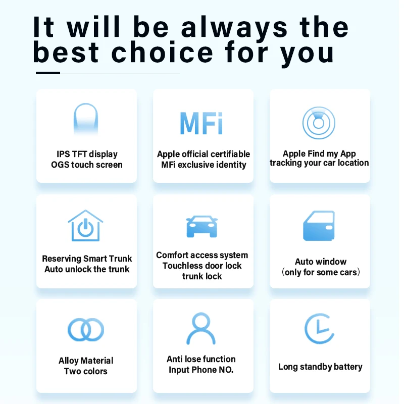 Benz CF799 LCD Smart Car Key 