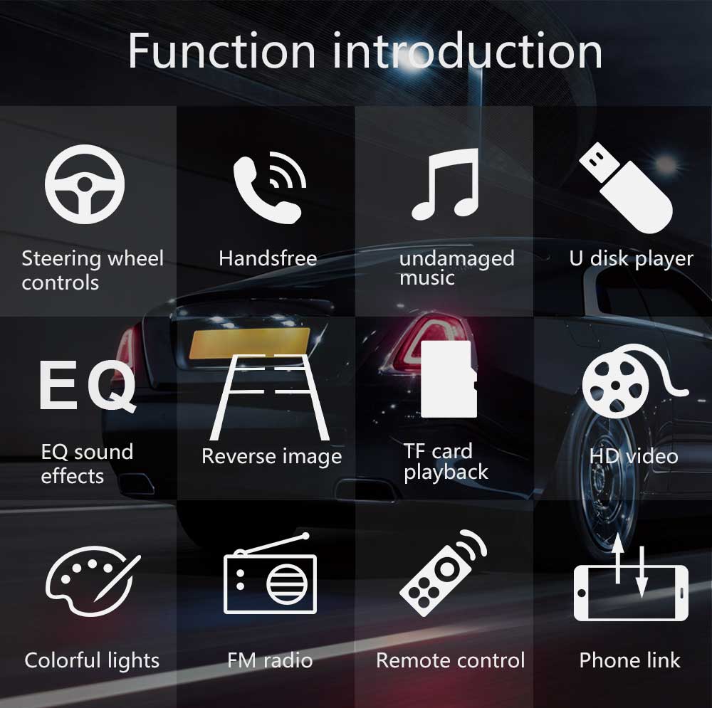 iSun IS7013B Car Mp5 Player +Steering Wheel Control