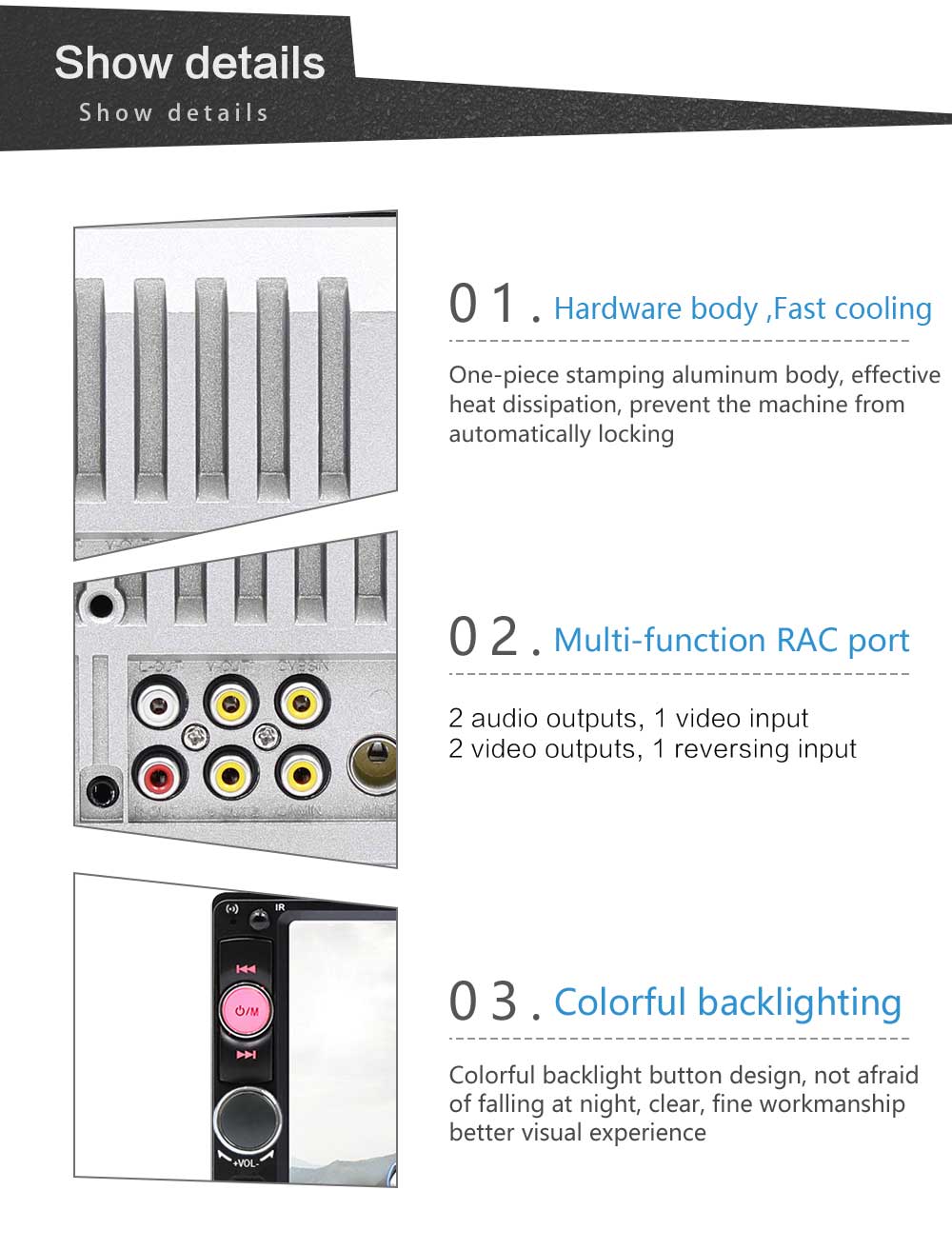 iSun IS7013B Car Mp5 Player +Steering Wheel Control