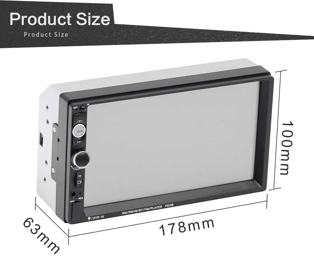 iSun IS7013B Car Mp5 Player +Steering Wheel Control